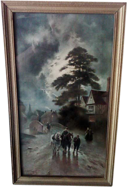 British Artist, J W Gozzard Signed & Framed Print - Jw Gozzard Painting (623x623), Png Download