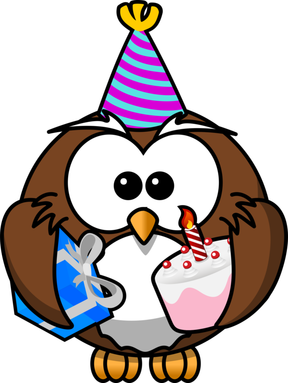 Owl Bird Cartoon Funny Animal Line Art - Cartoon Owl (563x750), Png Download