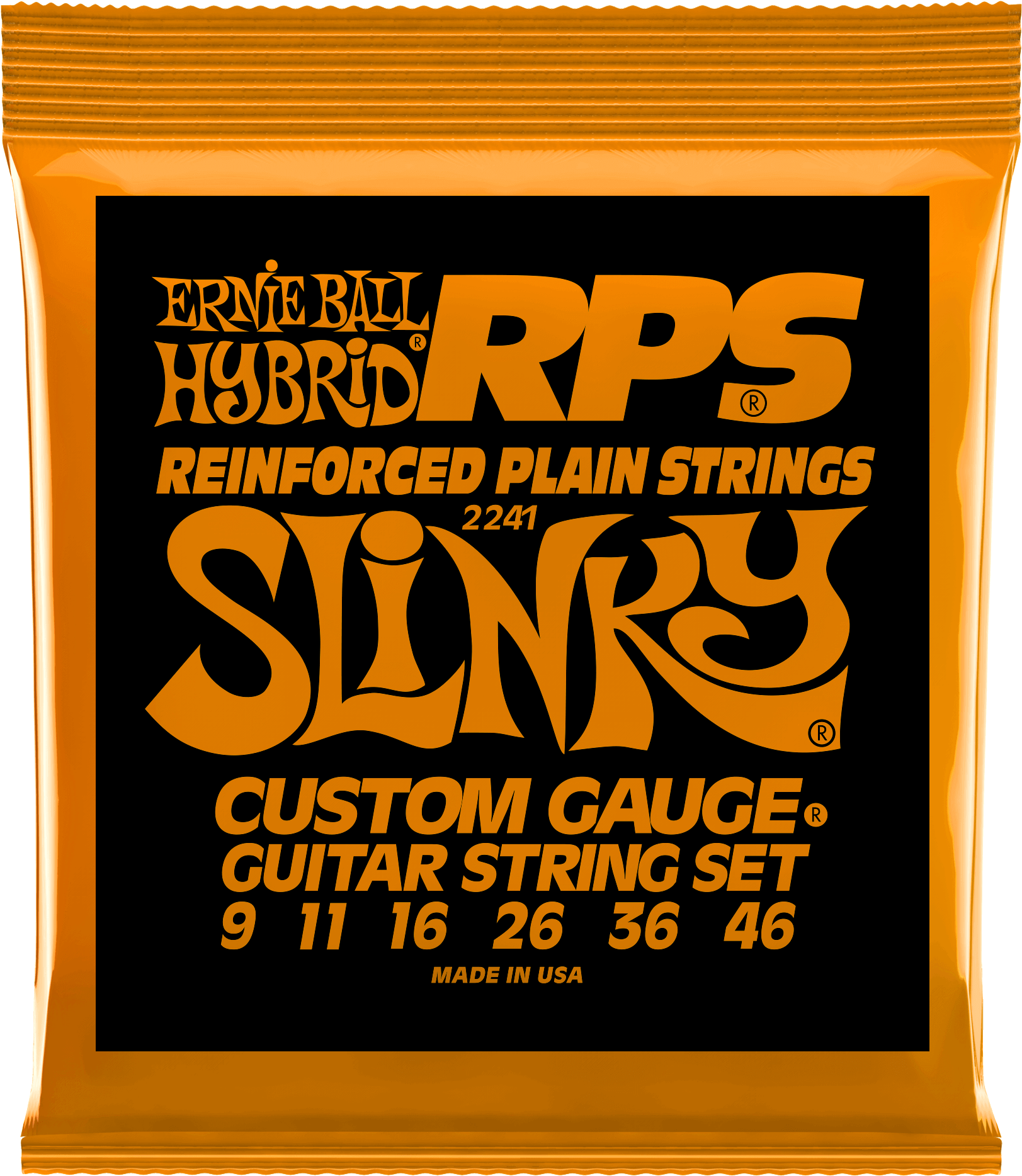 Ernie Ball 2241 Rps Hybrid Slinky (2000x2000), Png Download