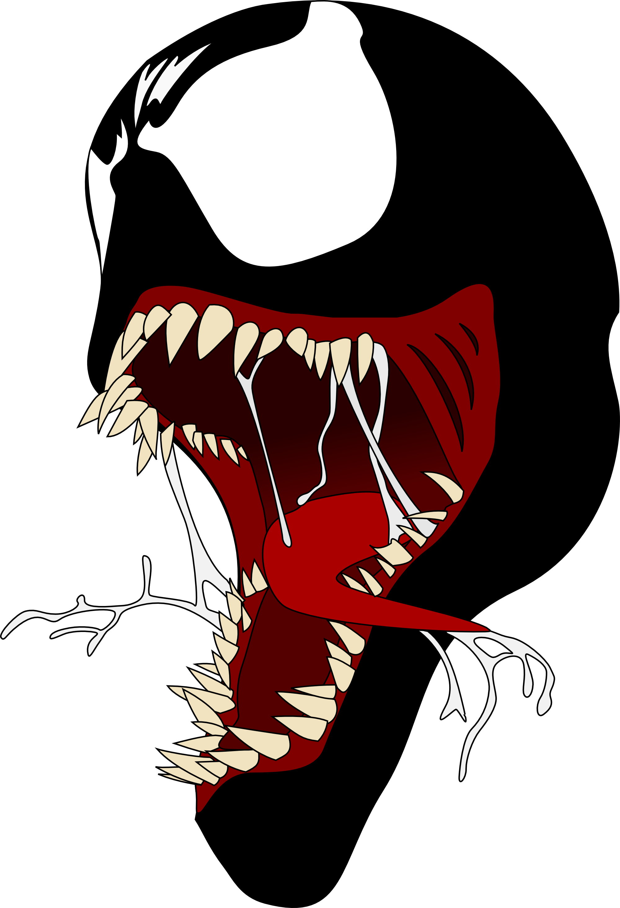 Venom Face Png - Venom Png (2000x2928), Png Download