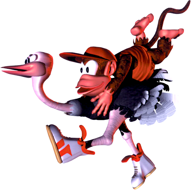 The Donkey, Donkey Kong Country, Super Mario Party, - Expresso Donkey Kong Country (620x618), Png Download