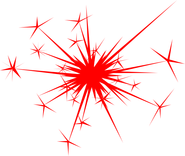 Sparks Clipart Cracker Cute Borders - Sparks Clipart (600x506), Png Download