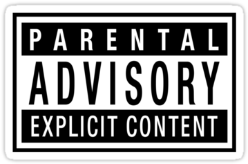 Parental Advisory Red Png Red Parental Advisory Png - Slipmat Factory Parental Advisory Slipmats (375x360), Png Download