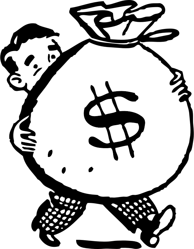 Jpg Royalty Free Bag At Getdrawings Com Free For Personal - Money Clipart (462x594), Png Download