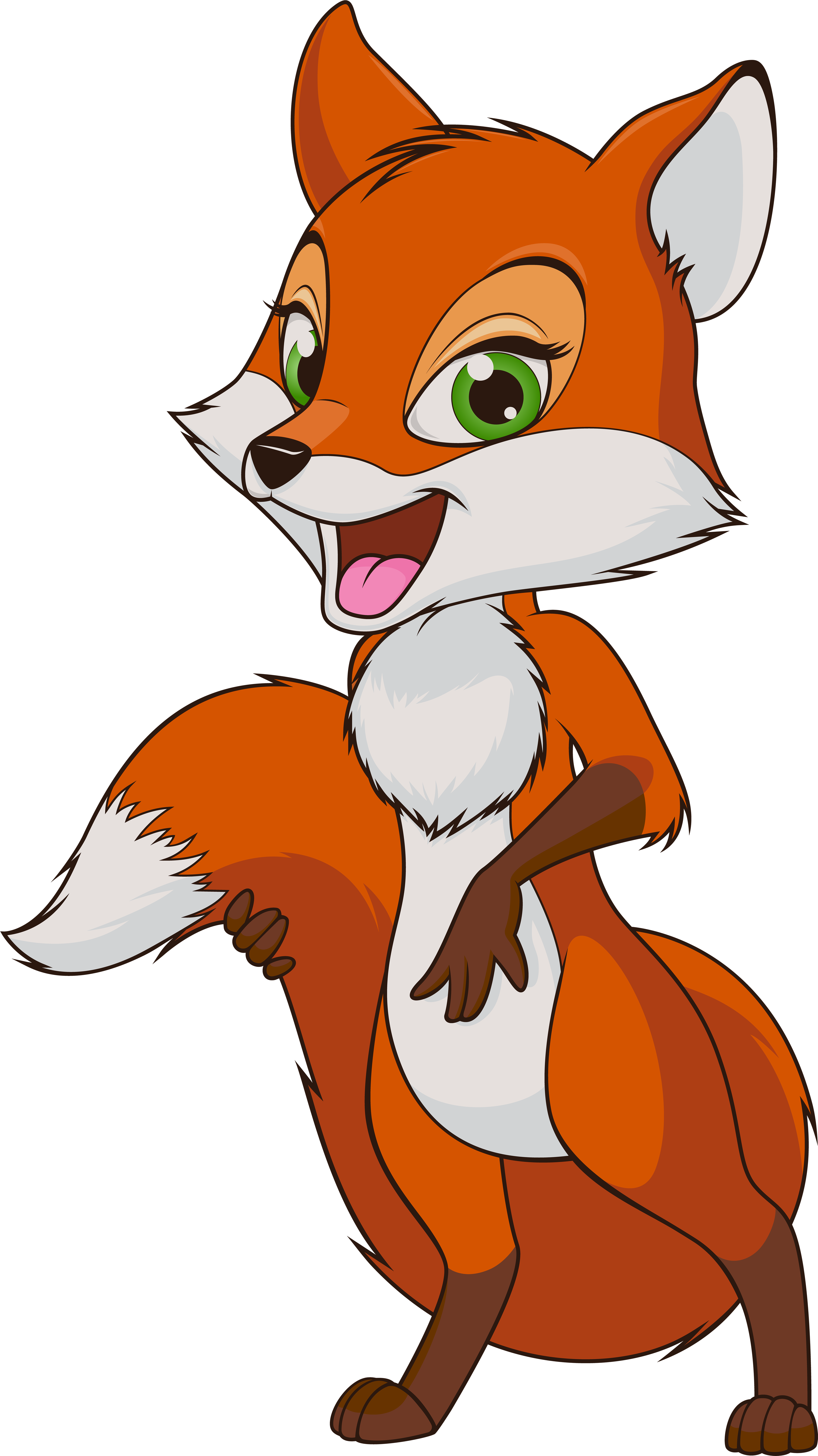 Stock Photos Fox Cartoon (4495x8000), Png Download