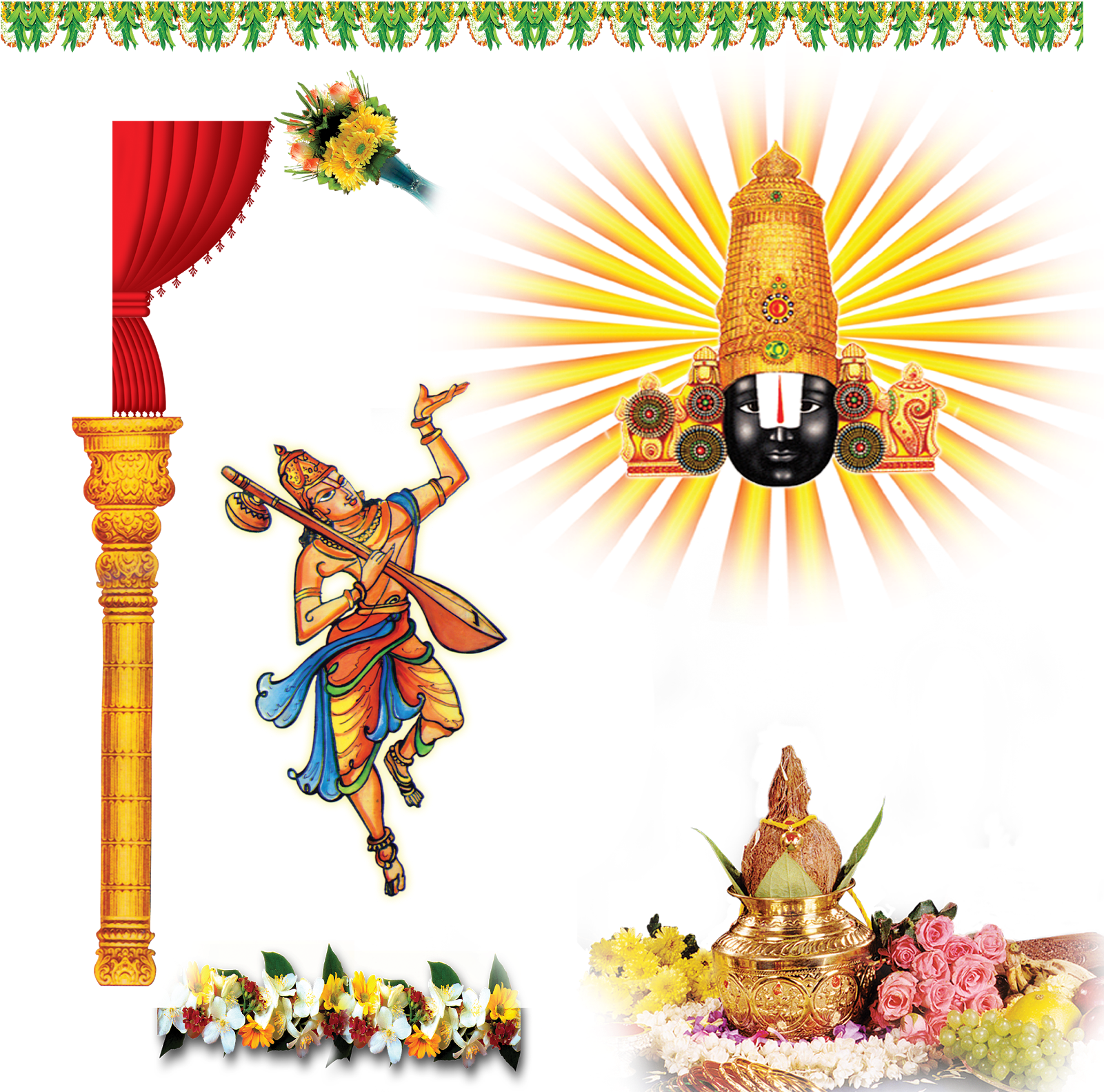 Venkateswara Transparent Png - Sri Venkateswara Swamy Png (1600x1600), Png Download