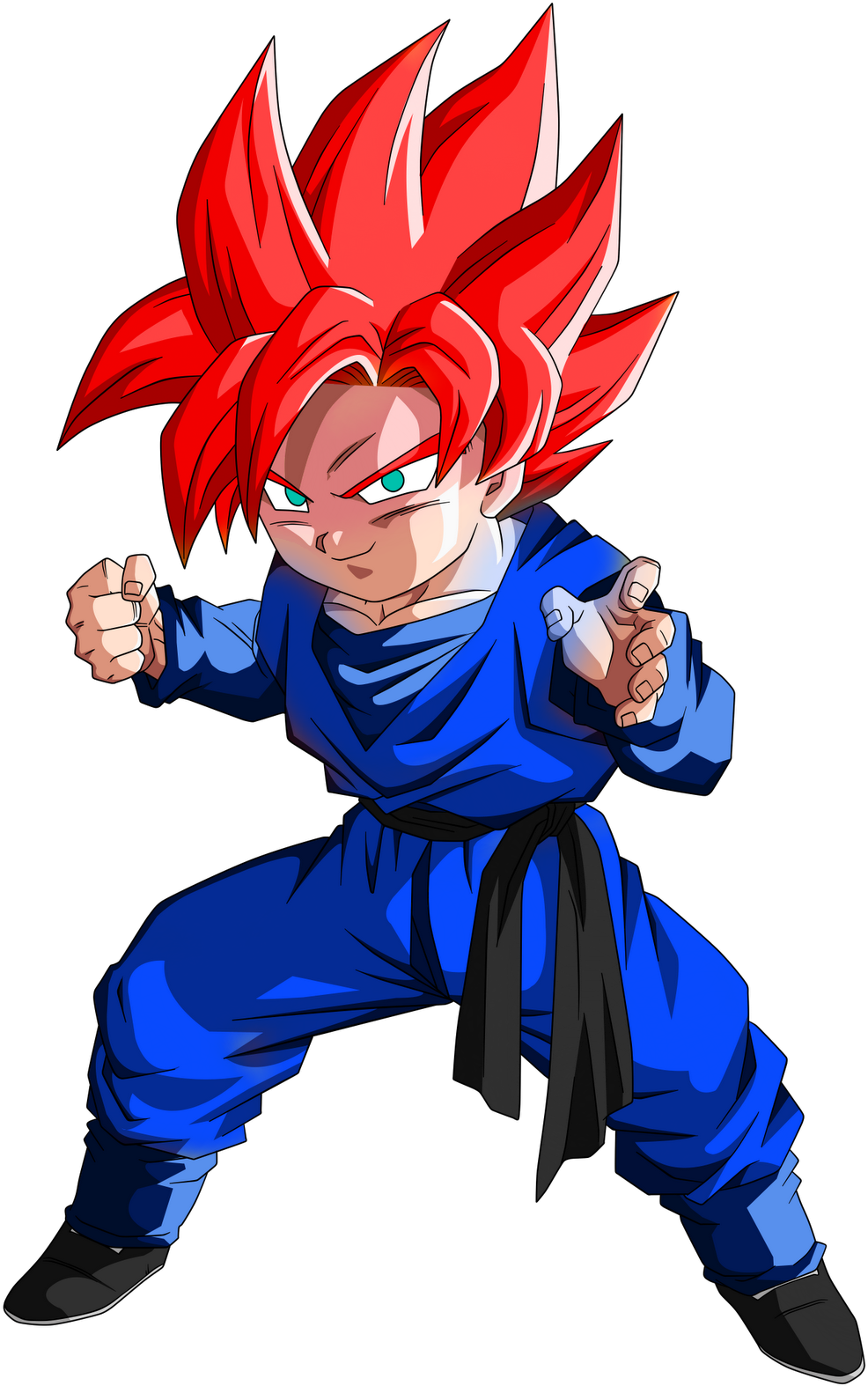 Ssjkuzonjr - Dragon Ball Goten Super Saiyan (1026x1600), Png Download
