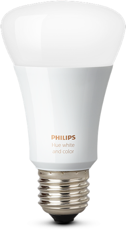 Philips Hue White And Color Ambiance A19 Single Bulb - 1x2 Philips Hue White + Color Ambiance Led Dim 10w (600x600), Png Download