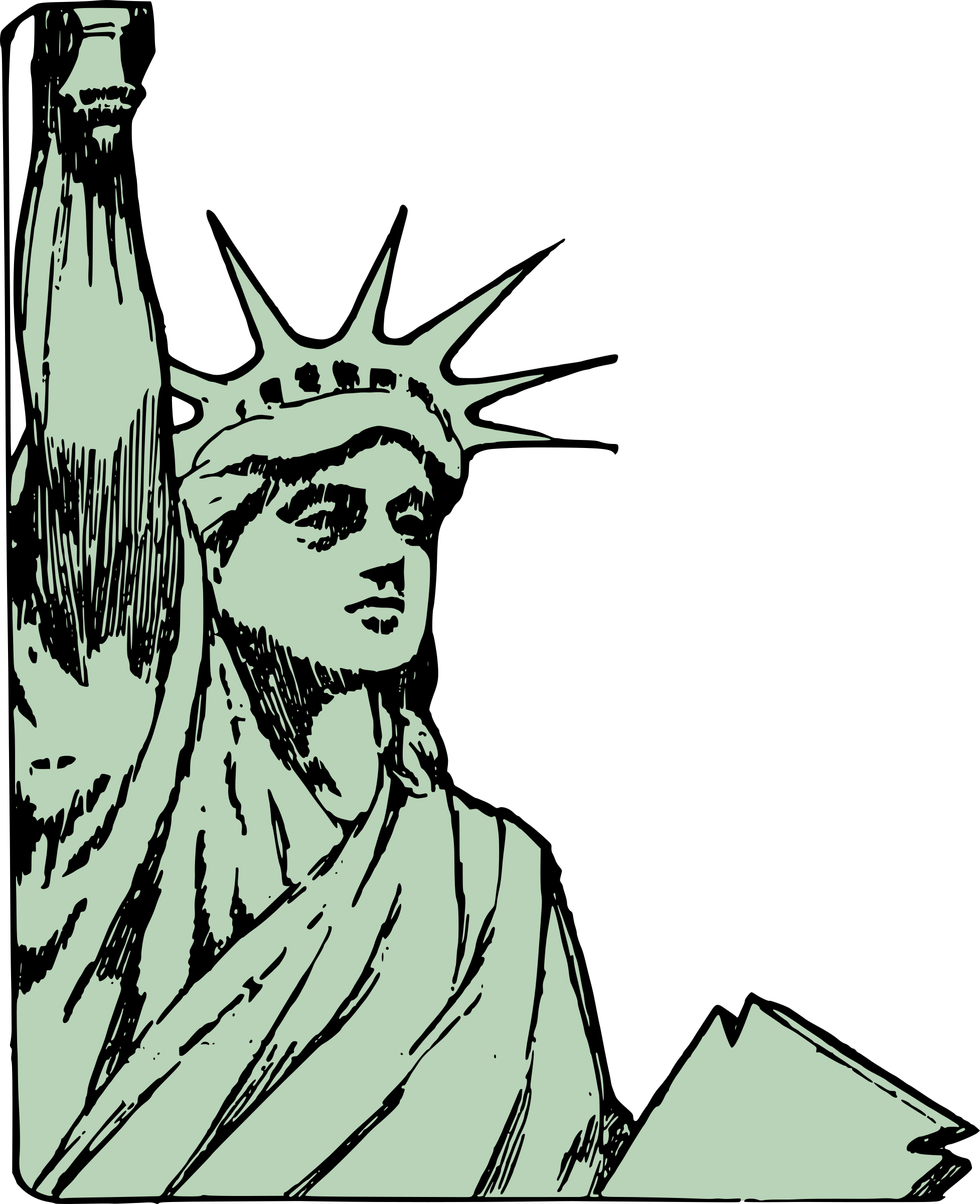 This Free Icons Png Design Of Statue Of Liberty (1954x2400), Png Download