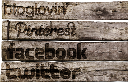 Free Wooden Social Media Icons « Midsommarflicka - Social Media Icons Wood Free (529x338), Png Download