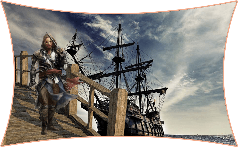 John Bowen - Sailing Ship Shower Curtain (986x609), Png Download