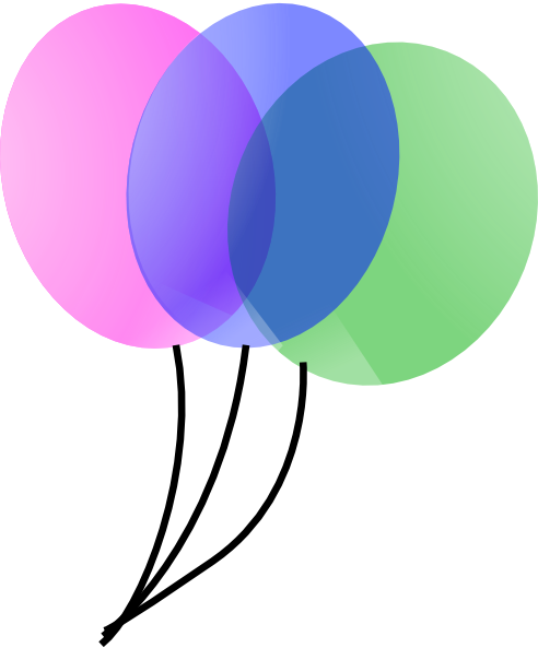 Small - Balloons Clip Art (492x593), Png Download
