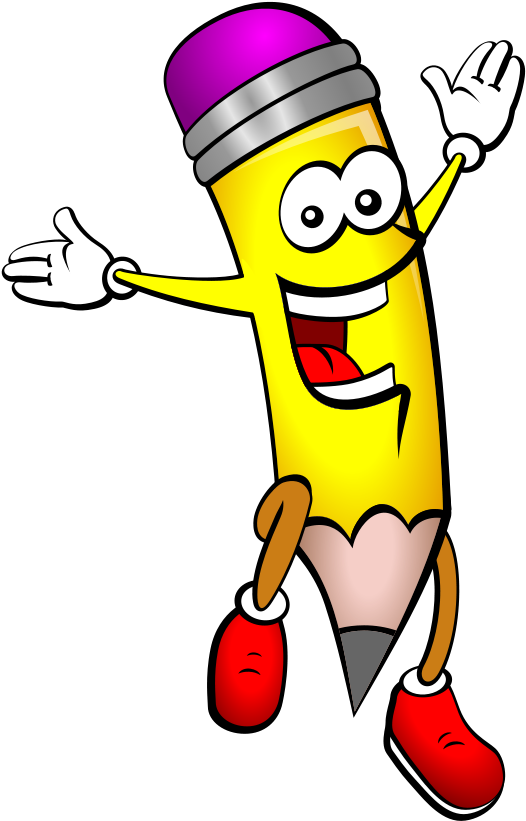 Happy Pencil Clipart Png (600x600), Png Download