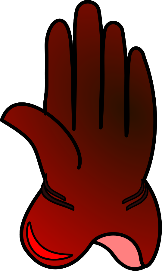 Glove Clip Art At - Glove Clip Art (354x592), Png Download