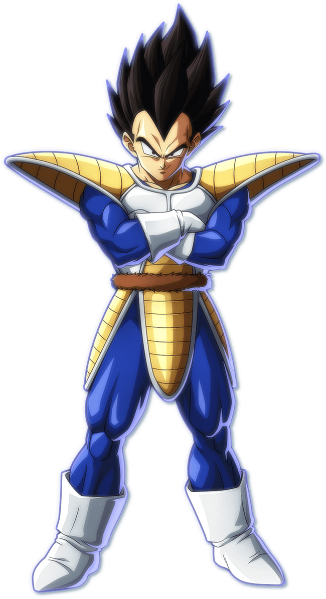 Dbfz Vegeta Portrait - Dragon Ball Fighterz Base Vegeta (274x500), Png Download