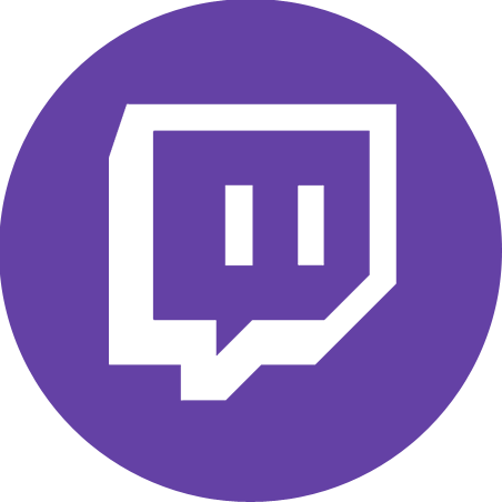Vk Share Button - Twitch Logo Png Round (452x452), Png Download