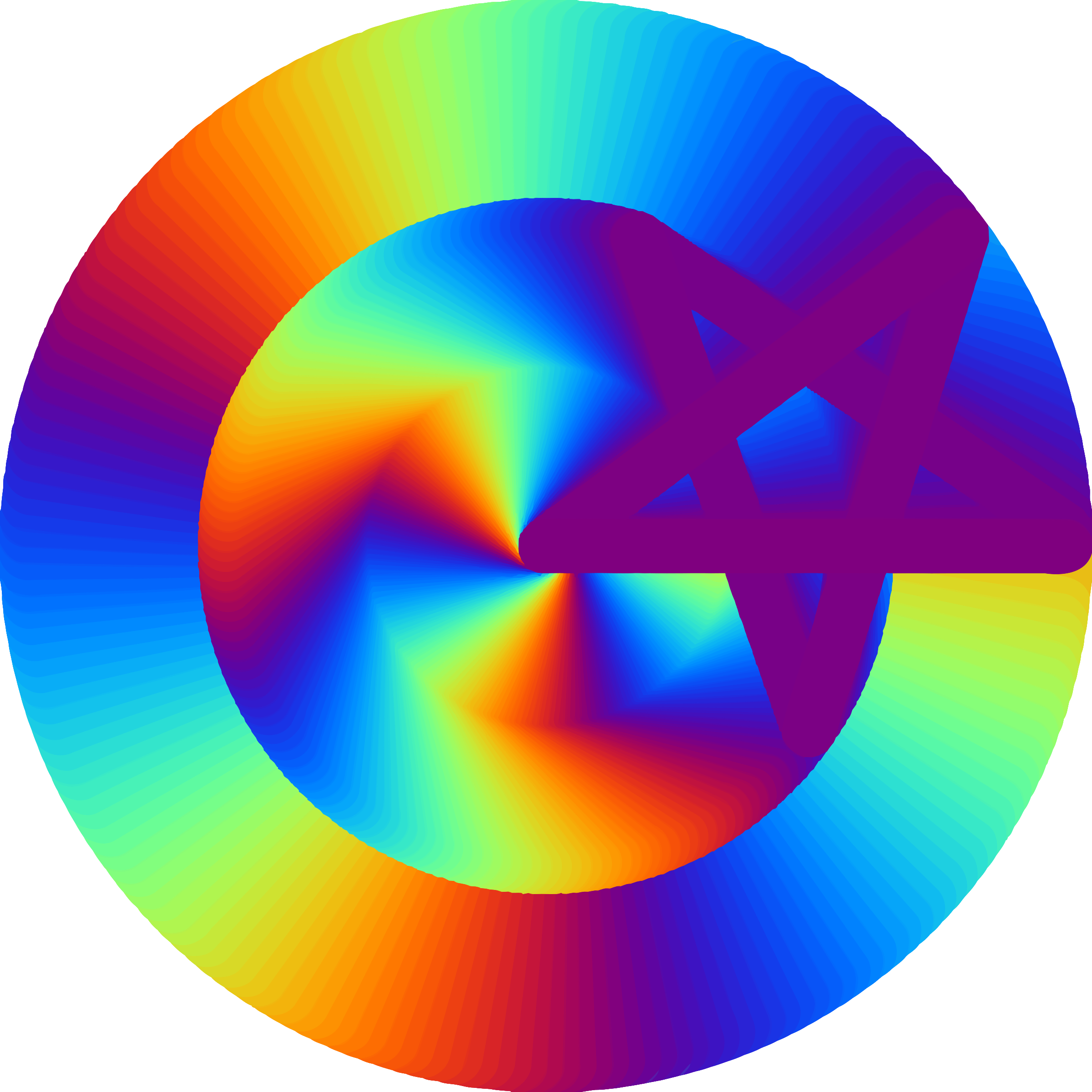 This Free Icons Png Design Of Psychedelic Pentagram (2400x2400), Png Download