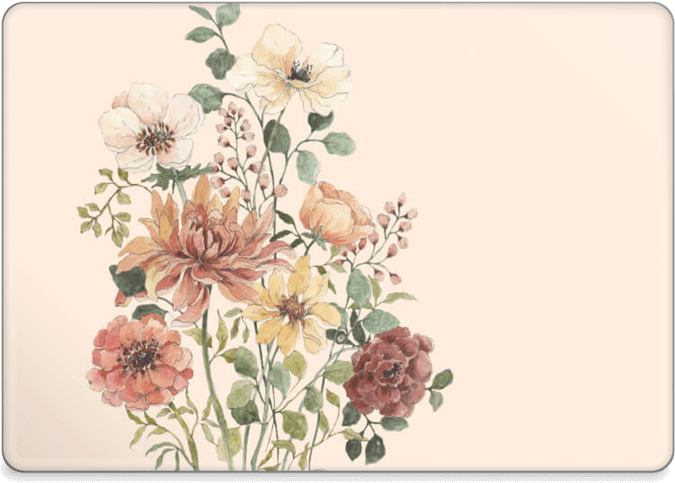 Wild Flowers - Macbook Pro 13-inch (800x562), Png Download