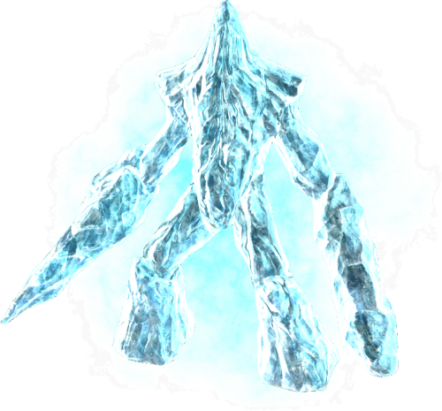 En Creature Frost Elemental - Ice Elemetal Ice Creature (500x465), Png Download
