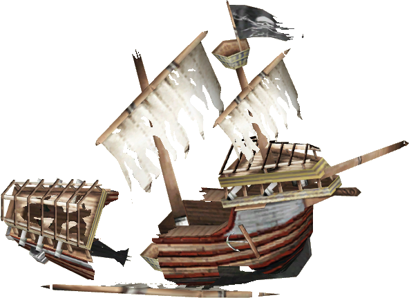 Sunken Ship Png (592x431), Png Download