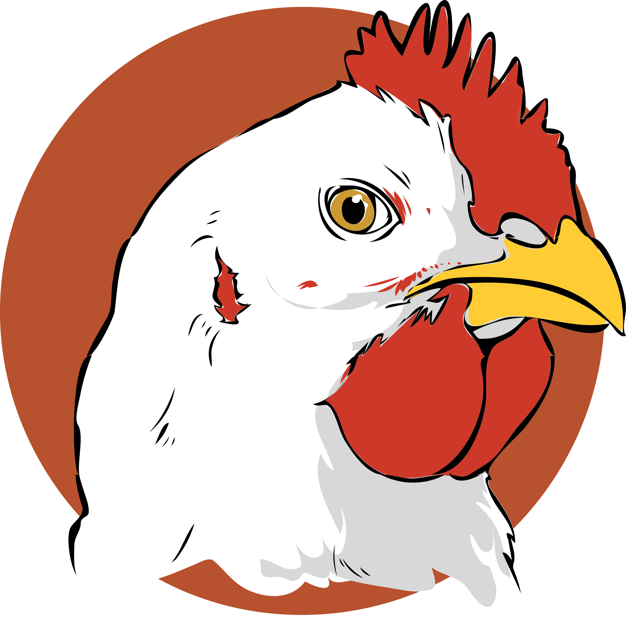 Hen Clipart Broiler Chicken - Broiler Chicken Clipart (2000x1972), Png Download