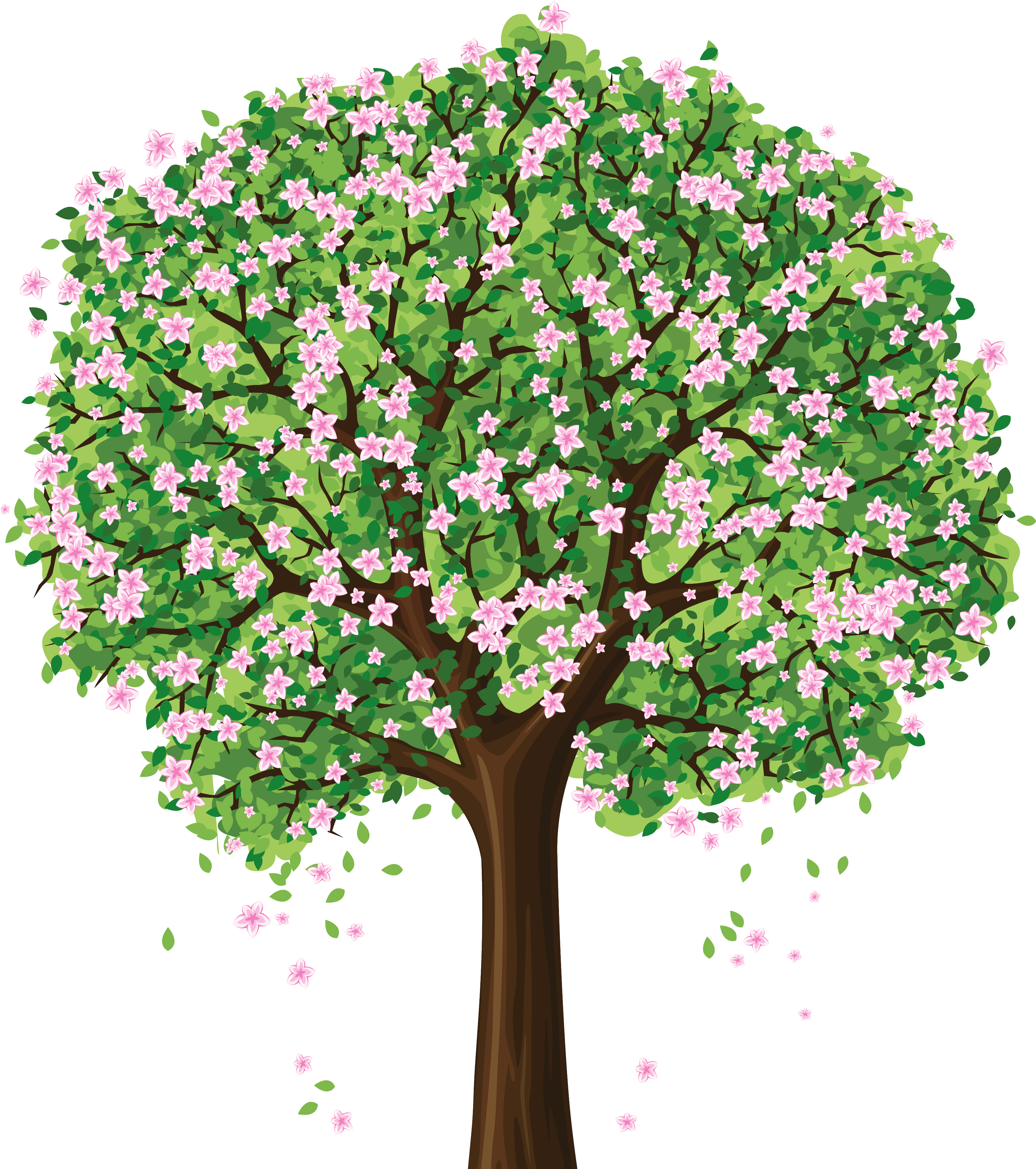Spring Tree Clipart (3520x3972), Png Download