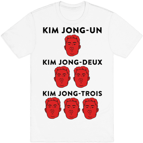 Kim Jong Un, Kim Jong Deux, Kim Jong Trois Mens T - Kim Jong Deux (484x484), Png Download