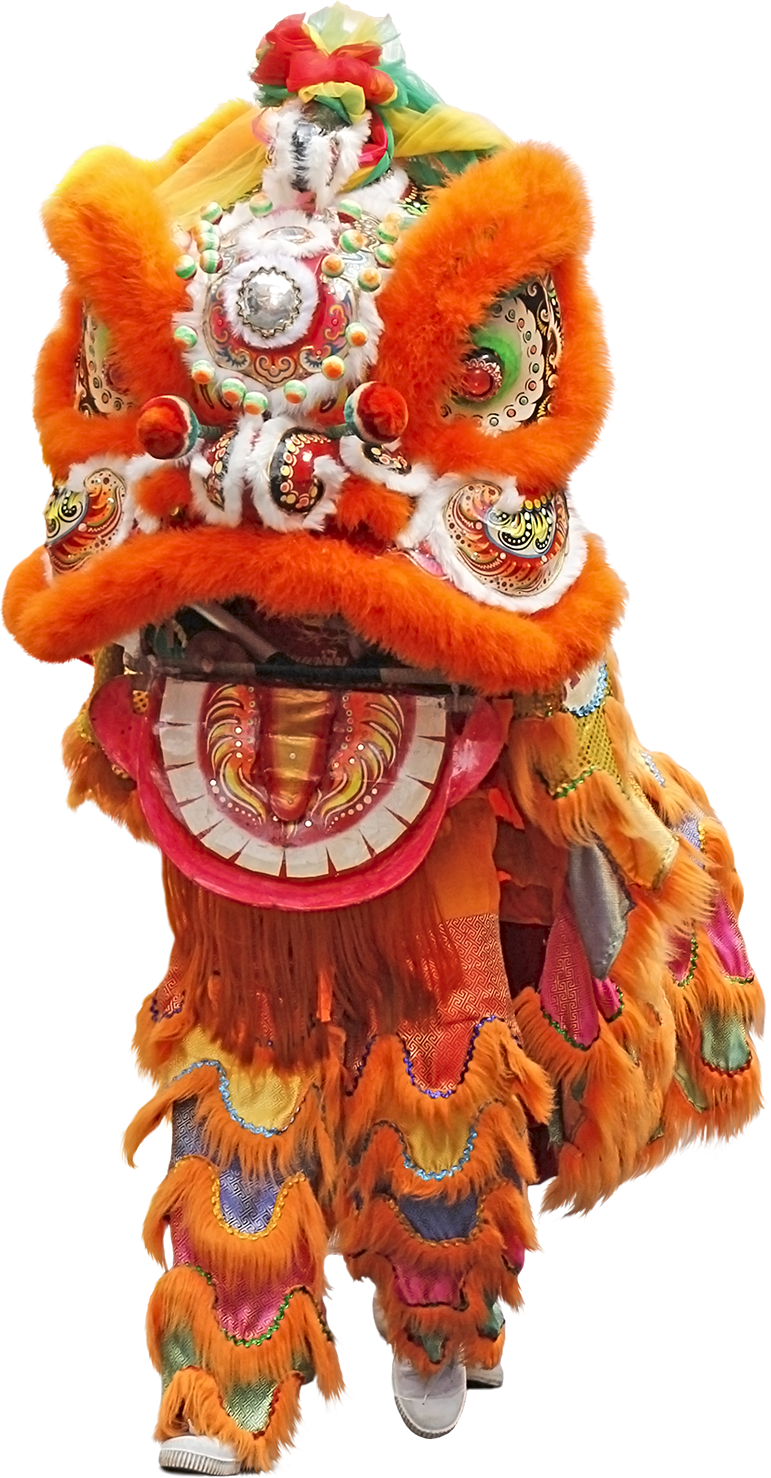 Lion Dance Transparent Background (771x1478), Png Download