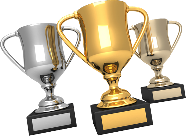 Trophy Png - 1st 2nd 3rd Trophies (600x440), Png Download