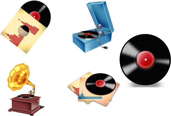 Creat Music To Cd - Phonograph Record (600x406), Png Download