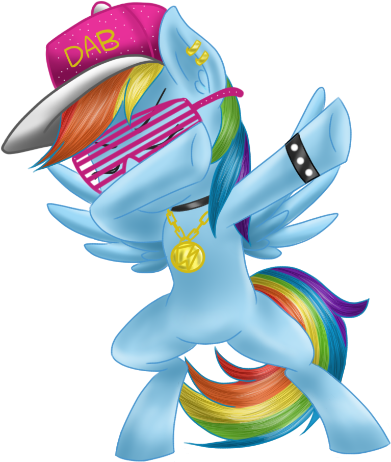 Alternate Version, Artist - Rainbow Dash Dabbing (800x1280), Png Download