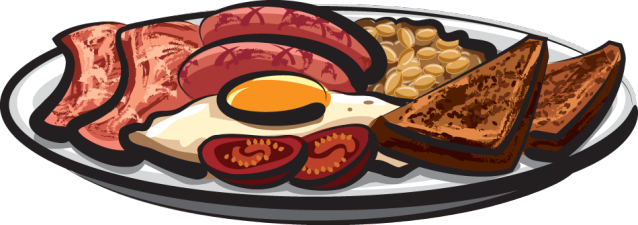 Brunch Clipart Transparent Background - Breakfast Clipart (638x225), Png Download
