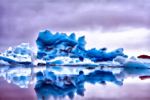 Iceberg Iceland Computer Icons Glacier - Portable Network Graphics (510x340), Png Download