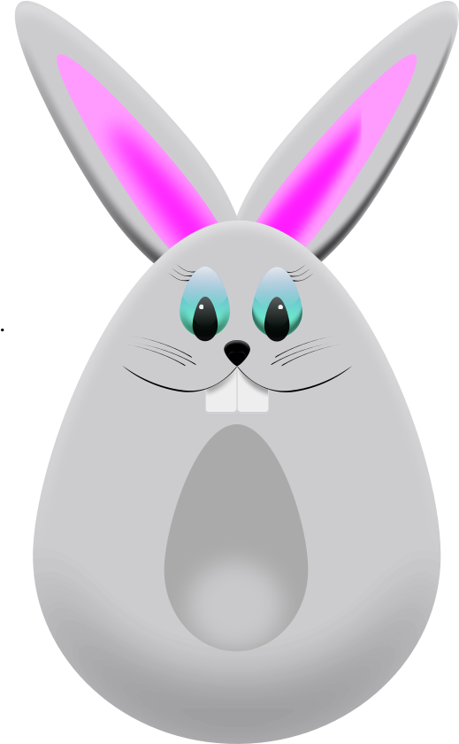 How To Set Use Easter Egg Bunny Clipart (518x900), Png Download