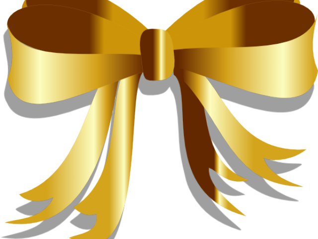 Gold Ribbon Cliparts - Clip Art (640x480), Png Download