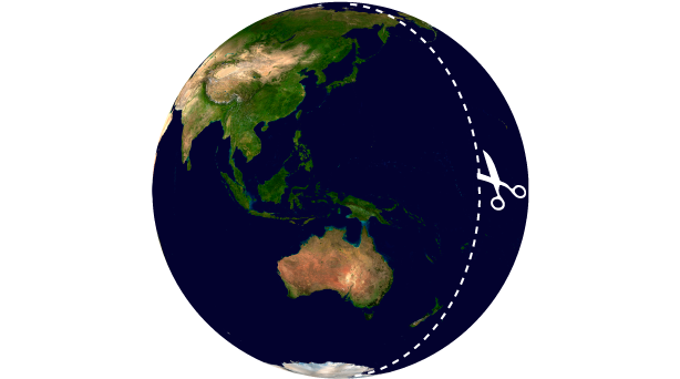 Cut, Stretch And Flatten Globe - China And Strategic Culture (720x360), Png Download