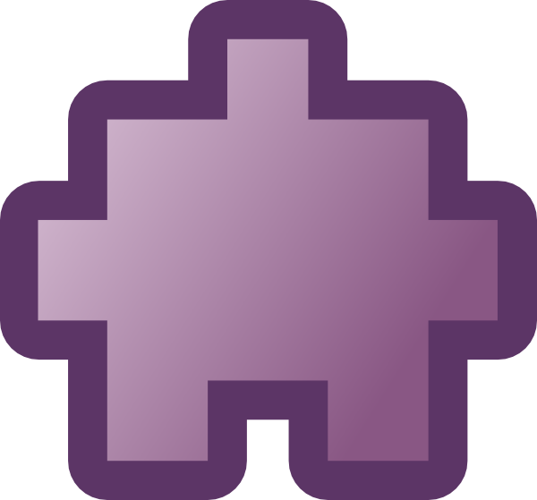 Free Vector Jean Victor Balin Icon Puzzle Purple Clip - Icon (600x559), Png Download