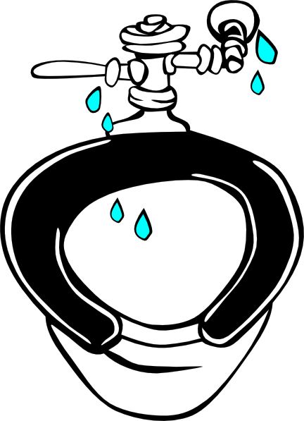 Toilet Clipart - Fugas En El Baño (432x597), Png Download