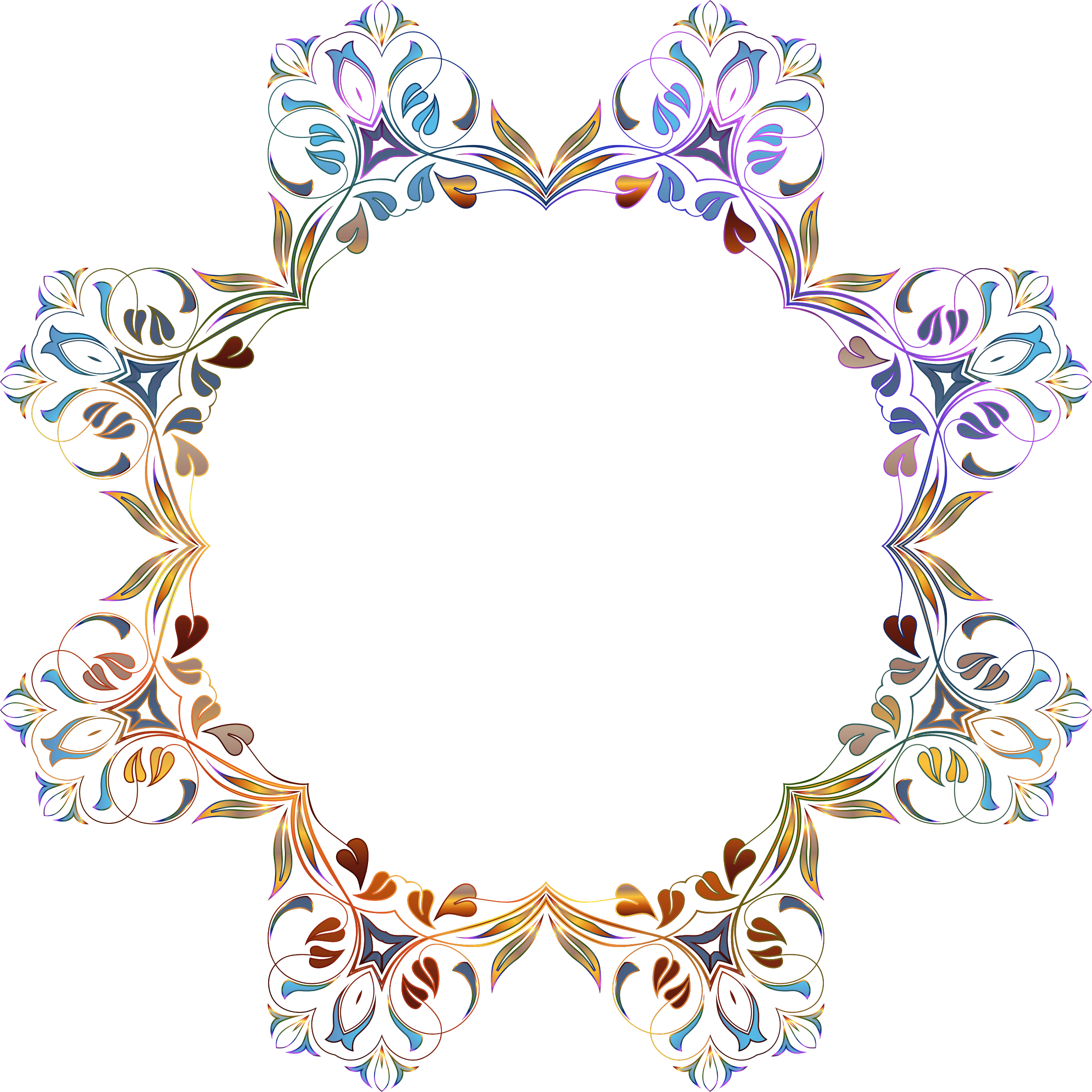 Floral Flourish Big Image Png - Portable Network Graphics (2350x2350), Png Download