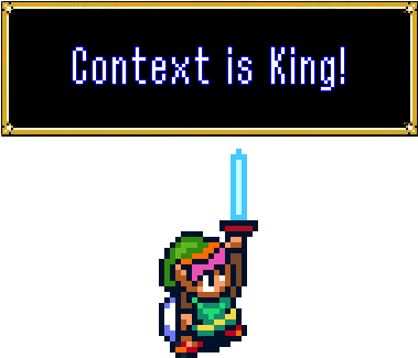 Context Is King - Legend Of Zelda: A Link (500x363), Png Download