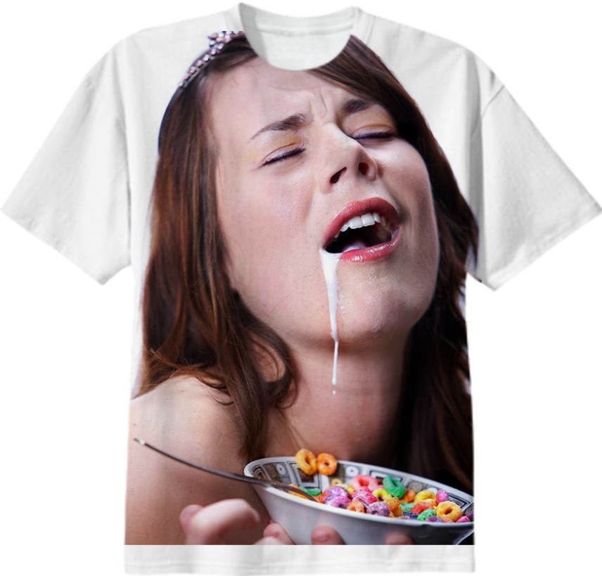 Sexy Cereal Girl $38 - Cereal Girl Shirt (856x820), Png Download