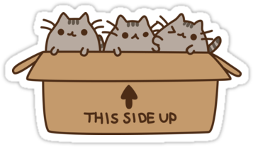 Picture Freeuse Download Pusheen Box Stickers By Reun - Baby Pusheen The Cat (375x360), Png Download