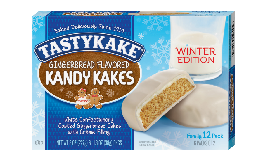 Gingerbread Kandy Kakes Consist Of White Confectionary - Tastykake Red Velvet Kandy Kakes (900x550), Png Download