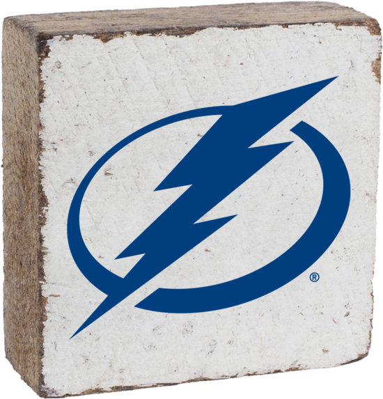 Tampa Bay Lightning Rustic Block - Tampa Bay Lightning New (600x600), Png Download