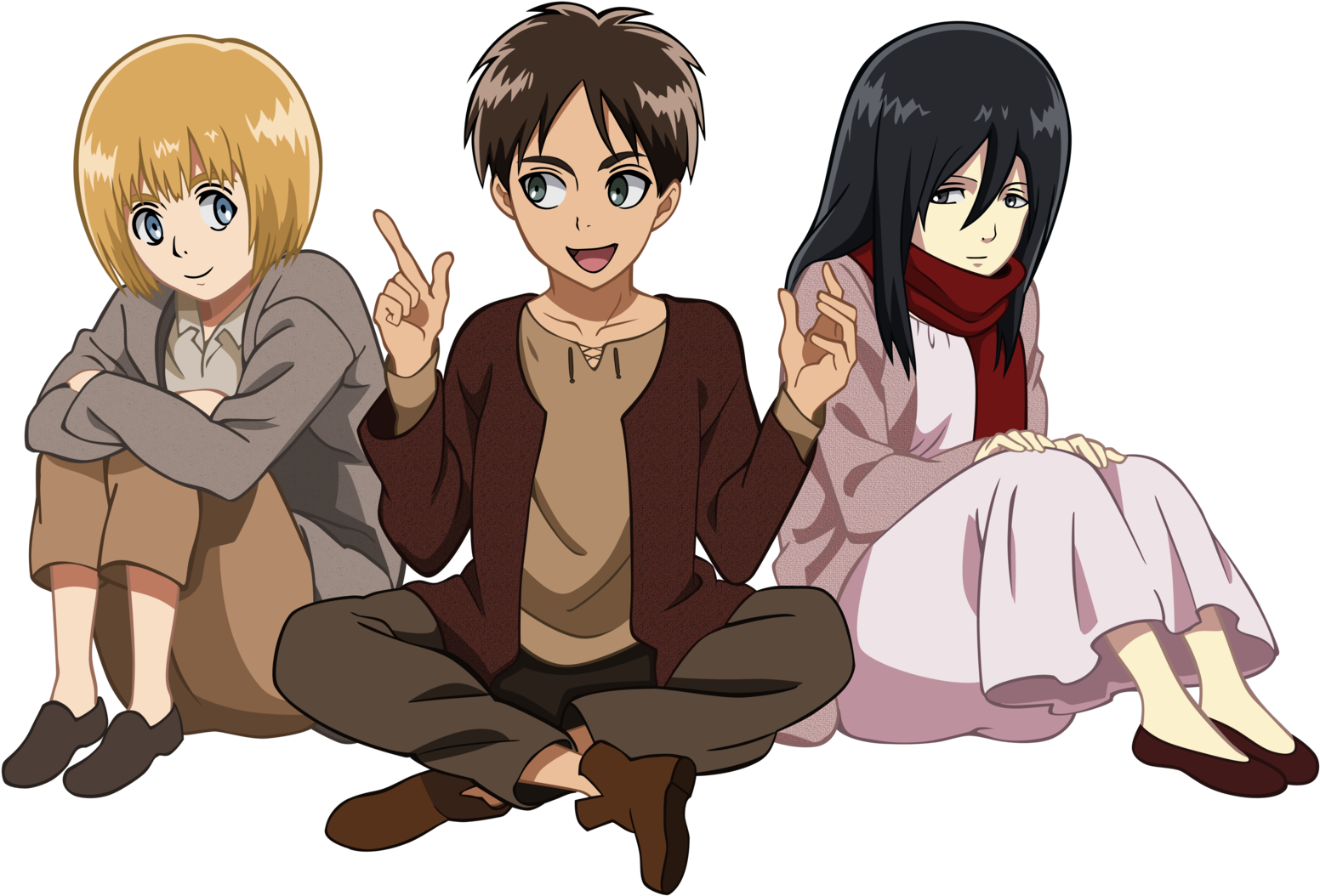 Clipart Library Library Eren X Yahoo Image Search Results - Young Eren And Mikasa (1600x1088), Png Download