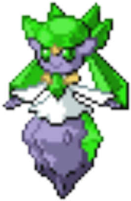 Emerald Diancie - Opal (420x420), Png Download