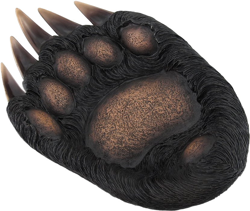 Large Bear Paw Dish Bowl - Bear Paw (1100x940), Png Download