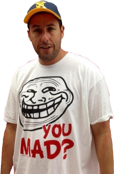 Sandler Es El Enemigo De Sandler, - Adam Sandler Troll Face Shirt (490x600), Png Download