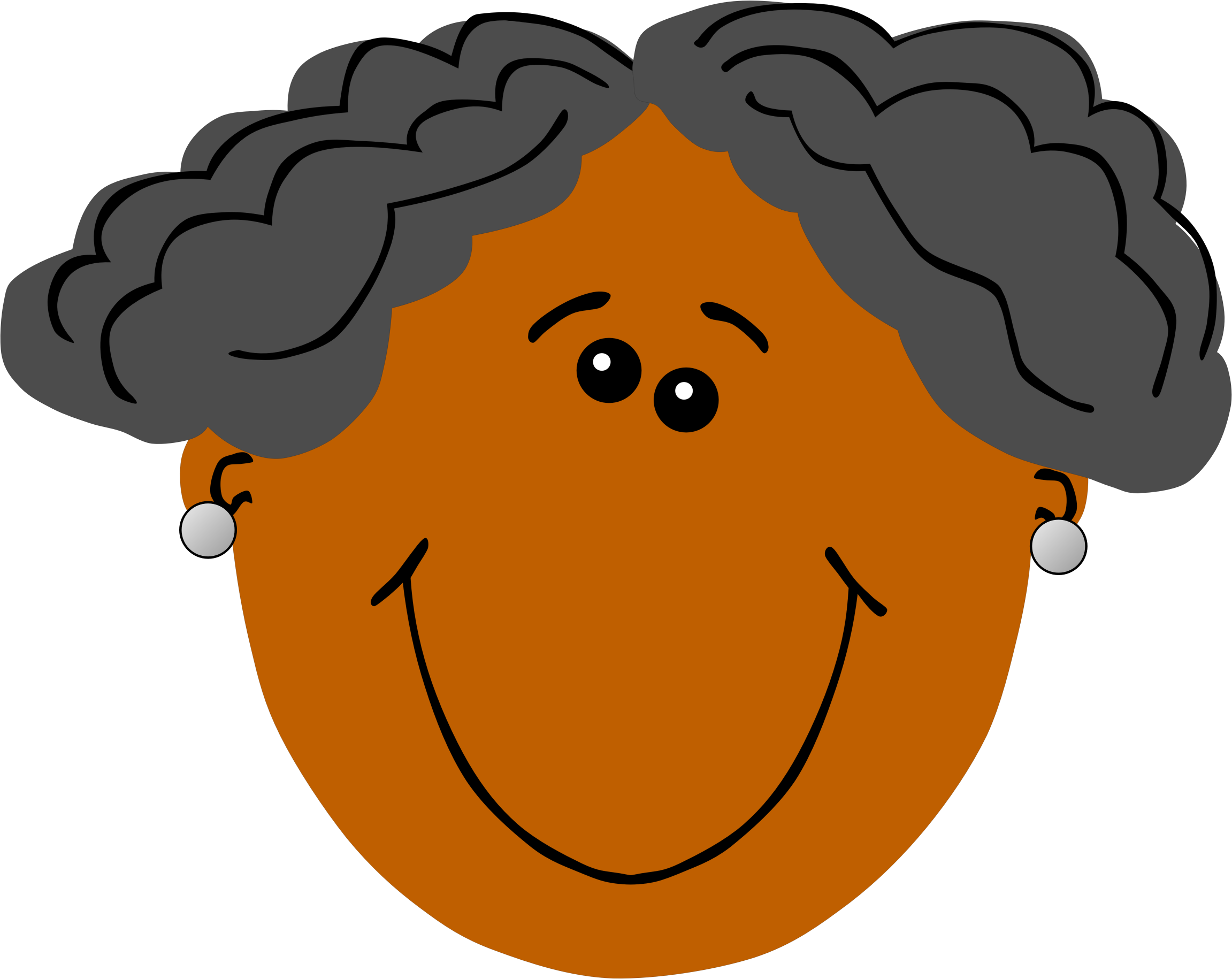 This Free Icons Png Design Of Grandma With Dark Skin (2303x1830), Png Download