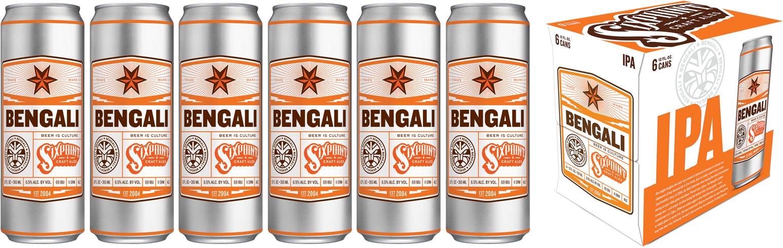 Sixpoint Brewery Bengali Tiger X 6 (1563x500), Png Download